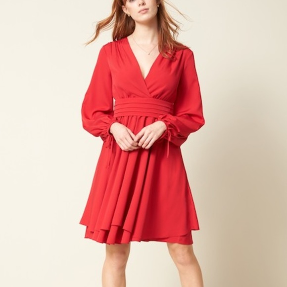 NWT Eliza J Tie Sleeve Fit & Flare Dress - Picture 5 of 7